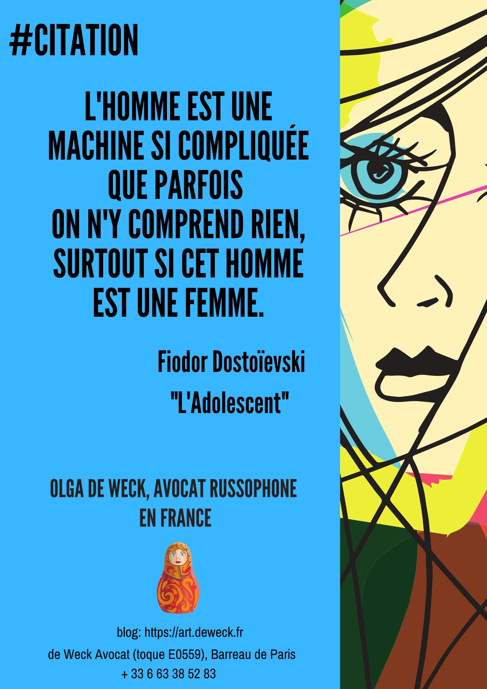 Citations Russes Olga De Weck Illustratrice Avocat Mandataire D Artistes